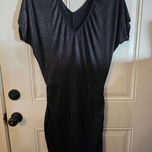 Express Shimmering Black Mini Dress